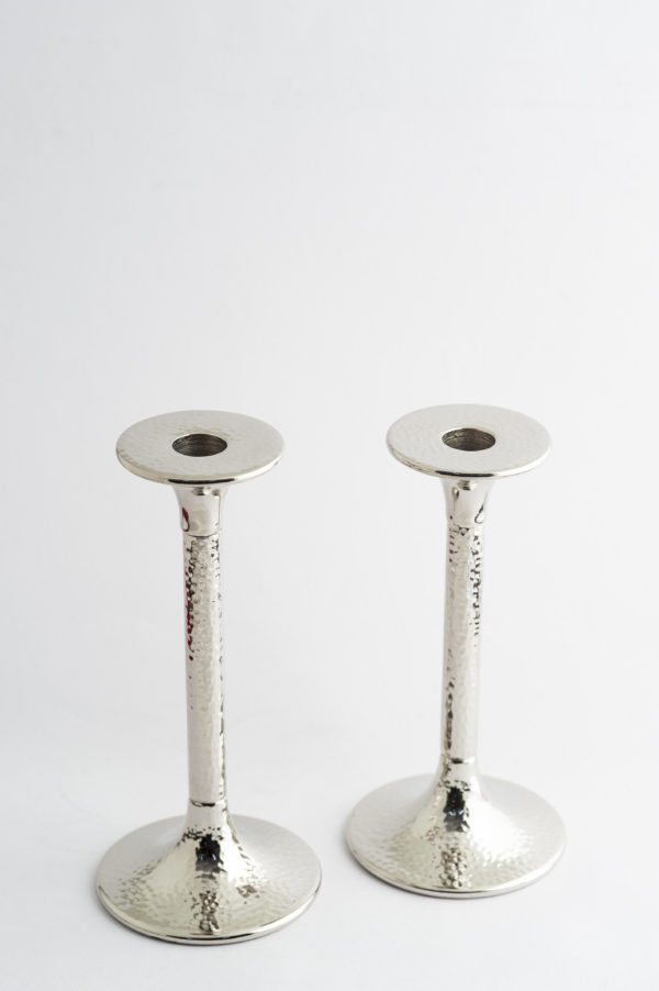 Silver Candle stands set of two