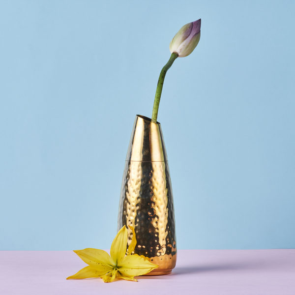 Brass flower vase