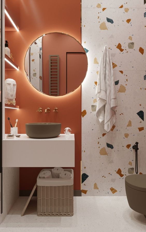 round mirrors for bathroom