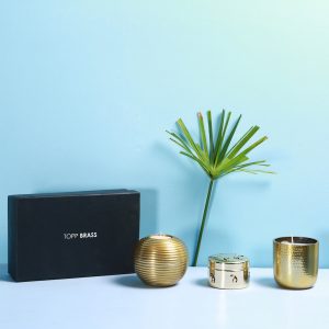 Candle Gift Box : Topp Brass