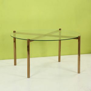 Topp Brass : Glass Coffee Table Round
