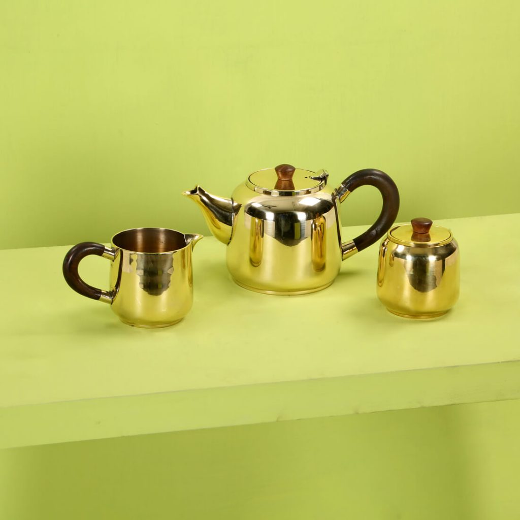 Potts Brass Tea Set TOPP BRASS