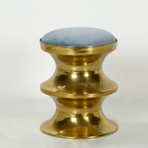 Foot stool gold : topbrass