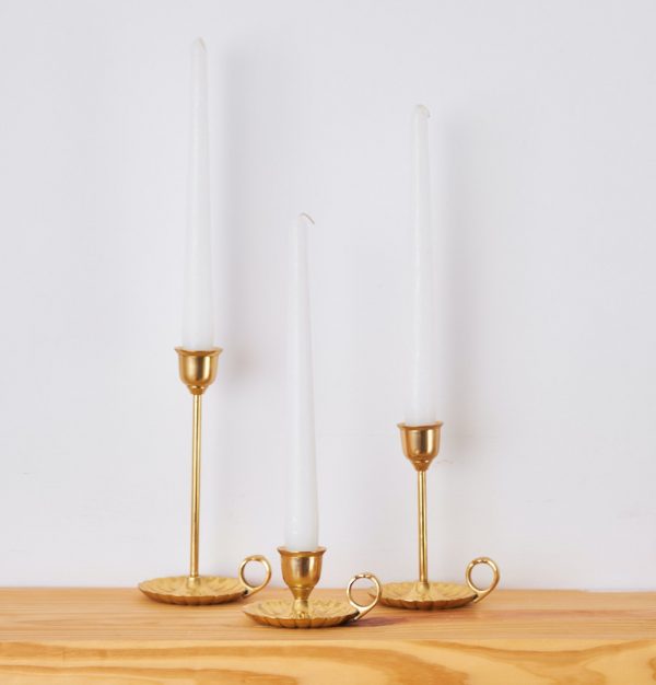 Brass candle stands : Topp brass