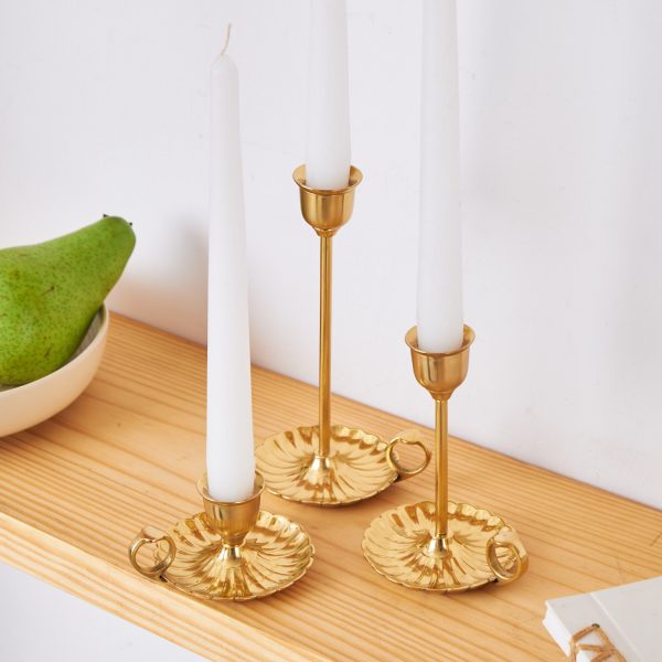Brass Candle stands set of 3