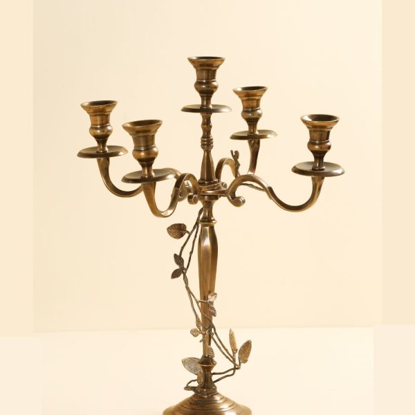 Brass candle stand