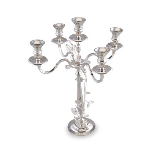 Silver candle stand