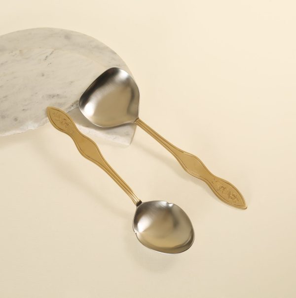 Brass vegetable & Rice Serving spoons