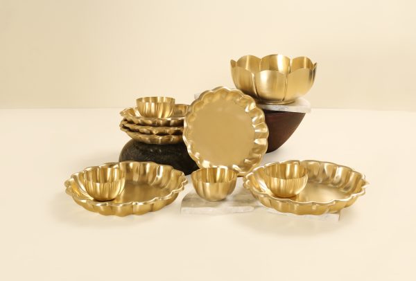 Brass Serveware set
