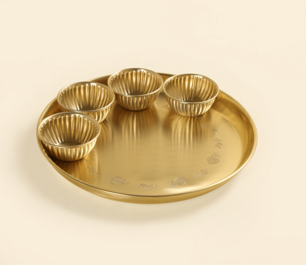 Brass katoris 4 pc set