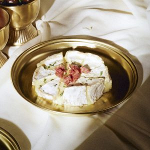 brass snacks plate