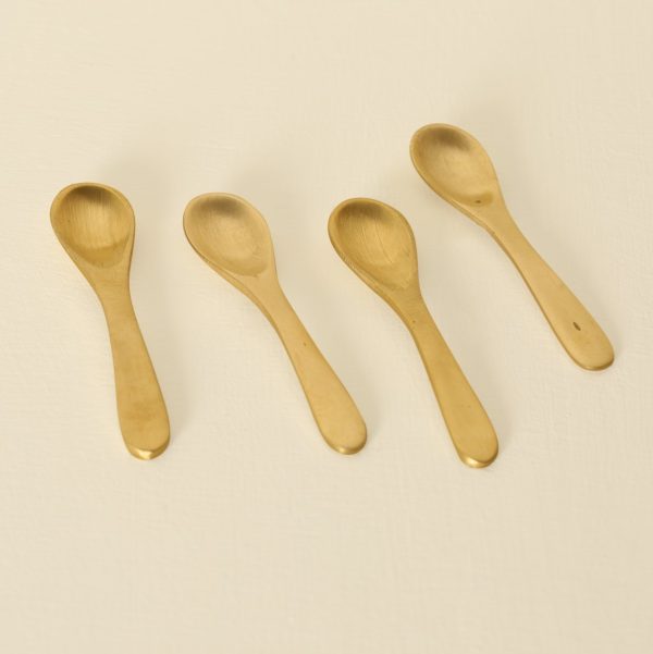 Brass spoons set of four