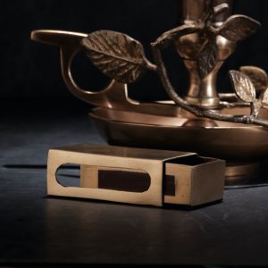 Brass match box
