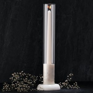 Marble candle holder