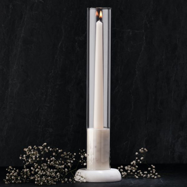 Marble candle holder