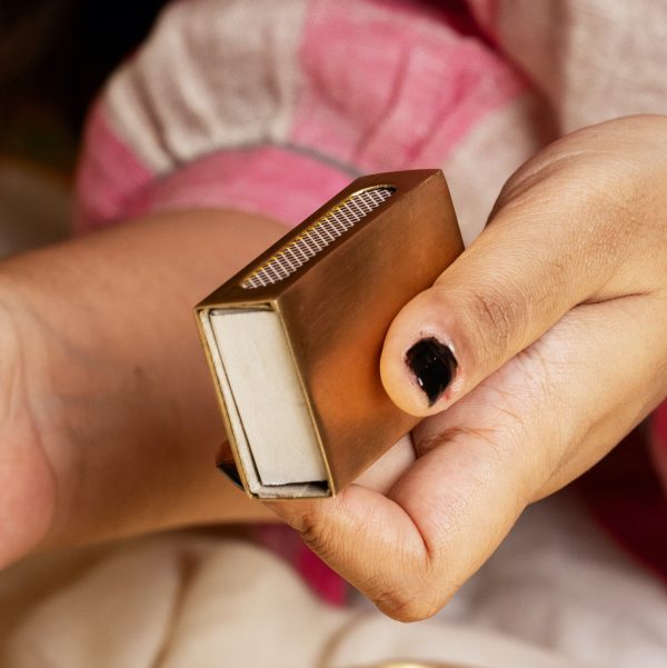 Brass match box