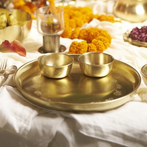 Brass thaali