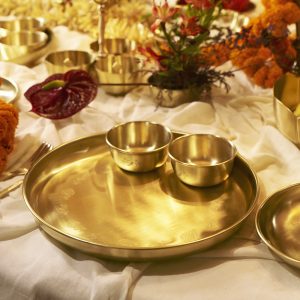 Pure Brass Thaali set