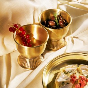 Brass dessert cups
